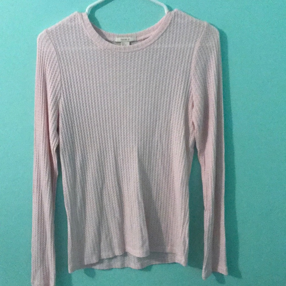 Forever 21 long sleeve top (light pink)